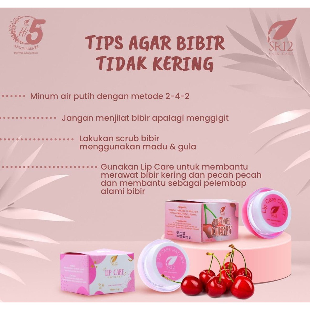 (Hàng Mới Về) Son Dưỡng Môi Chiết Xuất Quả Anh Đào Tự Nhiên Chống Khô Môi 5gr Sr12 | BigBuy360 - bigbuy360.vn