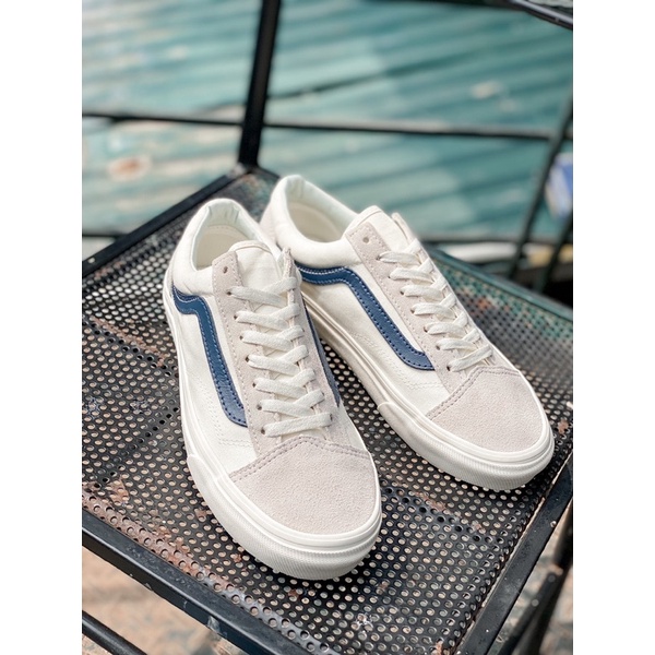 Giày Sneaker Nam, Giày Vans Chinh Hang Style 36 Navy cho nam nữ