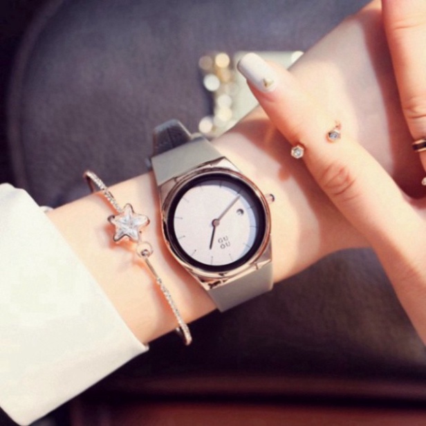 Đồng hồ nữ Guou 8160, thẻ bảo hành 12 tháng, dây silicon cao cấp mẫu mới nhất 2021 | BigBuy360 - bigbuy360.vn