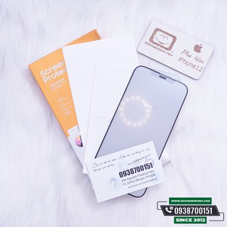 Miếng Dán Cường Lực Nhám Chống Vân Tay IPhone 12 Pro Max Mini Các Đời Benks V Pro Full Màn Hình