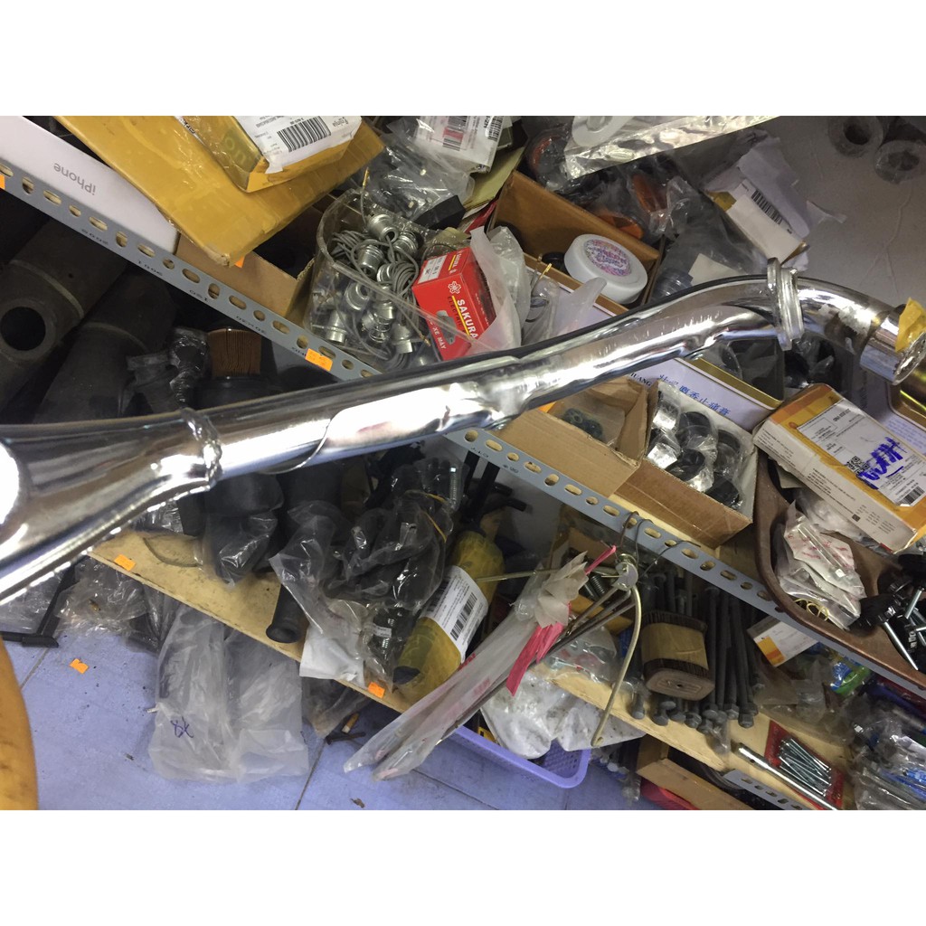 Ống xã  logo hình cánh chim cho xe cub các loại