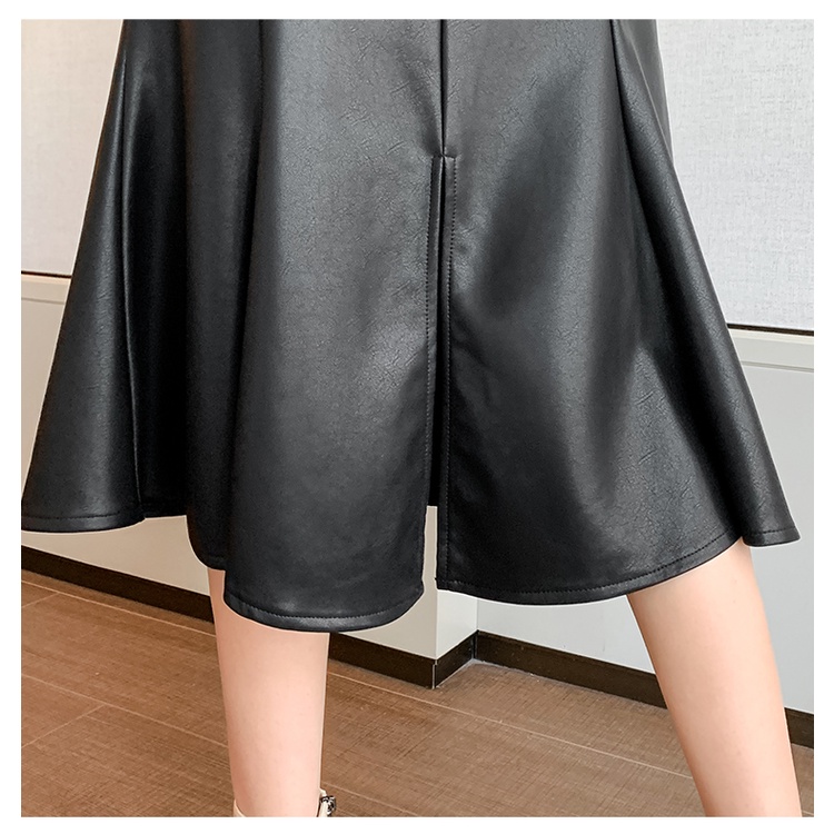 Chân Váy Da PU Dáng Đuôi Cá Phong Cách Hàn Quốc Thời Trang Thu Đông 2023