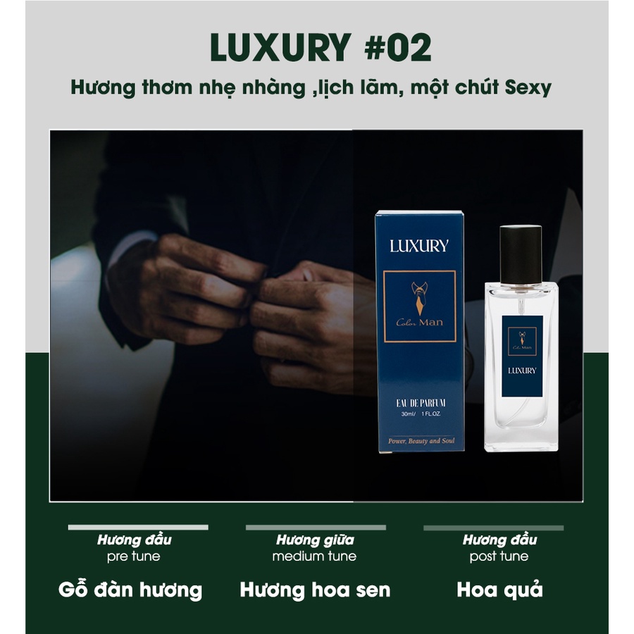 Nước Hoa Nam Color Man 30ml - 02 Luxury