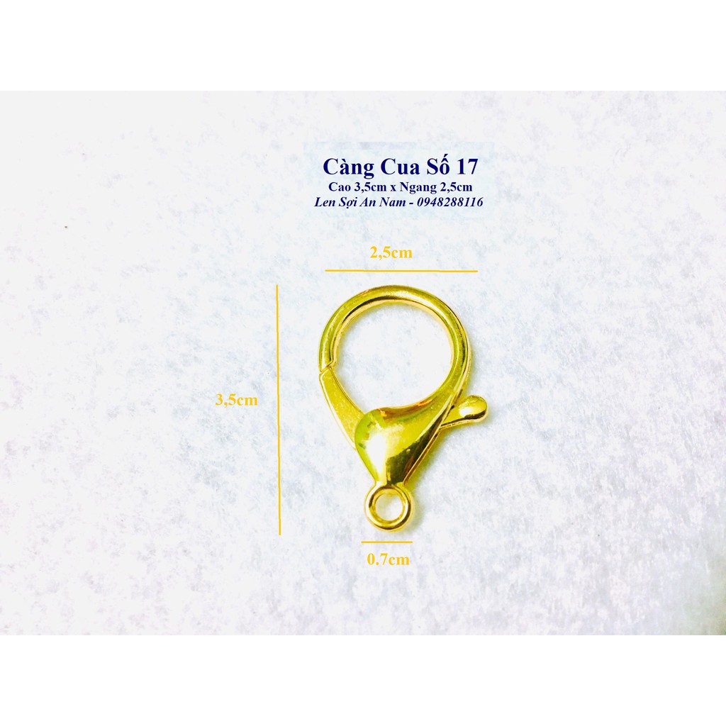 Càng Cua Số 17 - Cao 3,5cm x Ngang 2,5cm