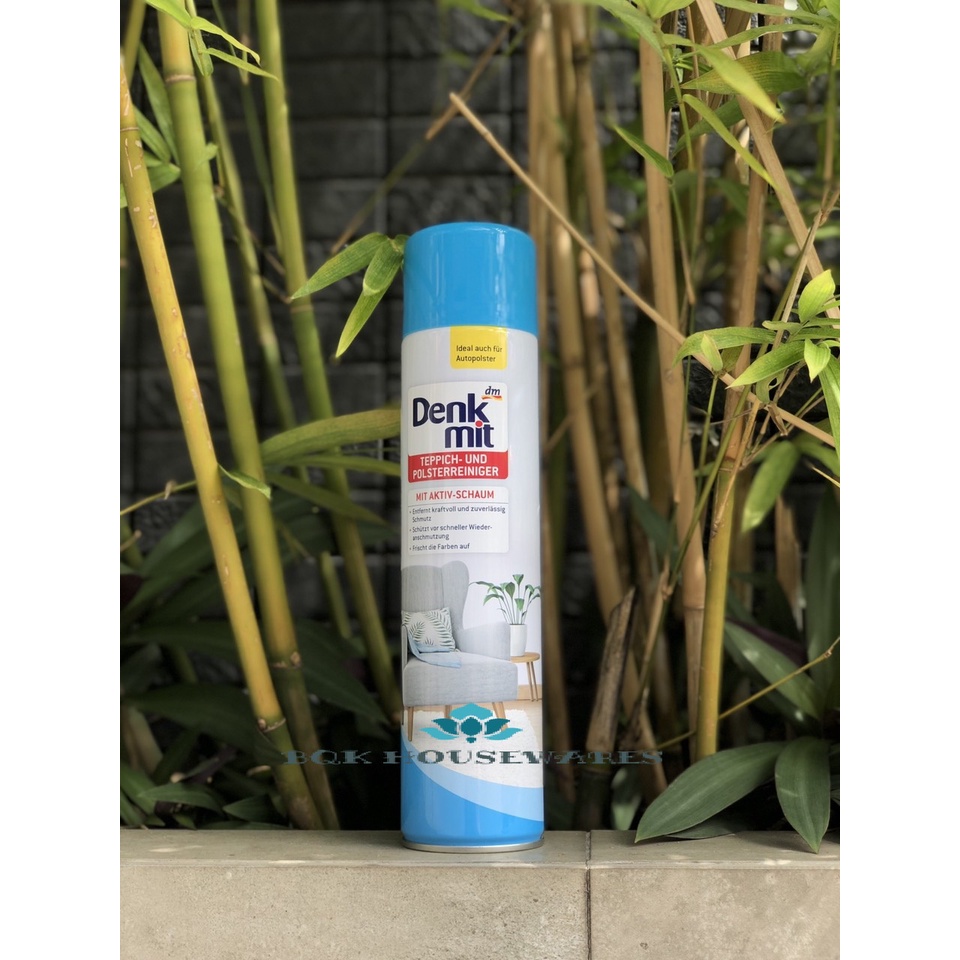 CHAI XỊT VỆ SINH THẢM, GHẾ SOFA DENKMIT 600ML - Mẫu mới 2021