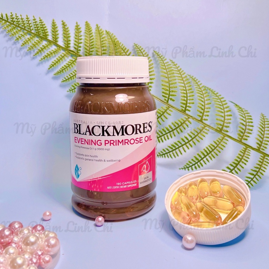 Tinh Dầu Hoa Anh Thảo Evening Primrose Oil Blackmores Úc 190 Viên, Hỗ Trợ Cân Bằng Nội Tiết Tố, Làm Đẹp Da Chống Lão Hóa