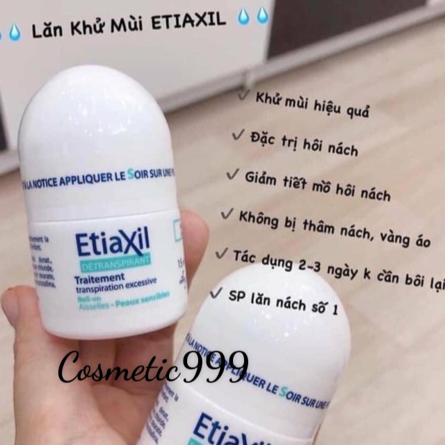 (auth 100% )Lăn Khử Mùi Etiaxil đan mạch chính hãng Hỗ Trợ Cải Thiện Mùi Hôi Nách trị hôi nách-cosmetic999