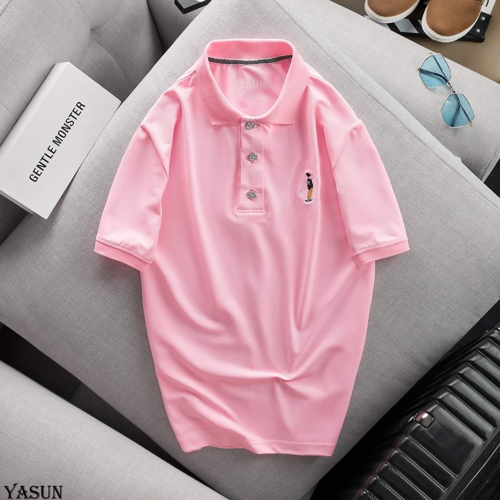 Áo polo cặp, áo thun cổ bẻ màu hồng YASUN vải cá sấu cotton mềm mịn, thoáng mát, thanh lịch sang trọng đủ size