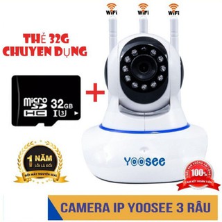 CAMERA IP YOOSEE 360, QUAN SÁT RÕ NGÀY VÀ ĐÊM, KÈM THẺ NHỚ