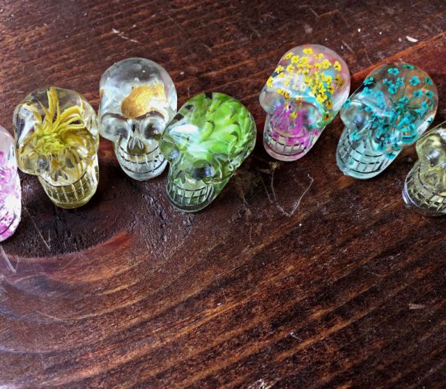 [Jesmonite, Resin] - Skull Mold -Set 2 mảnh Khuôn silicon hình đầu lâu 3D sáng tạo trong Resin, Jesmonite, Nến,Thực phẩm