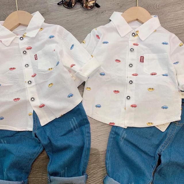 Bộ oto dài tay cho bé mã 80098