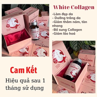 Viên uống trắng da Glutathione - Viên uống đẹp da, căng mịn da hãng White Collagen