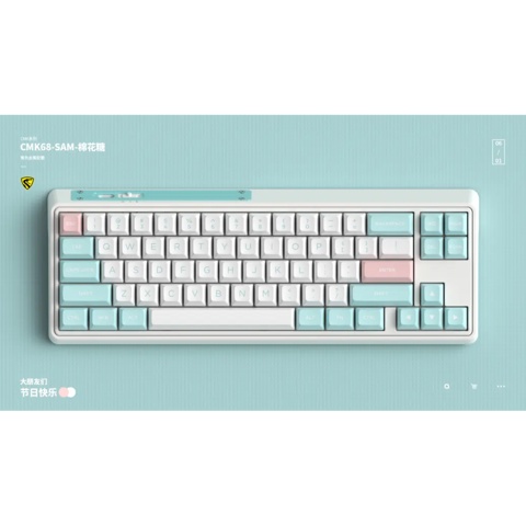 Bàn phím cơ FL-Esports CMK68SAM Mashmallow - Hàng chính hãng