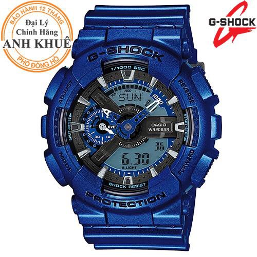 Đồng hồ nam dây nhựa G-SHOCK chính hãng Casio Anh Khuê GA-110NM-2ADR