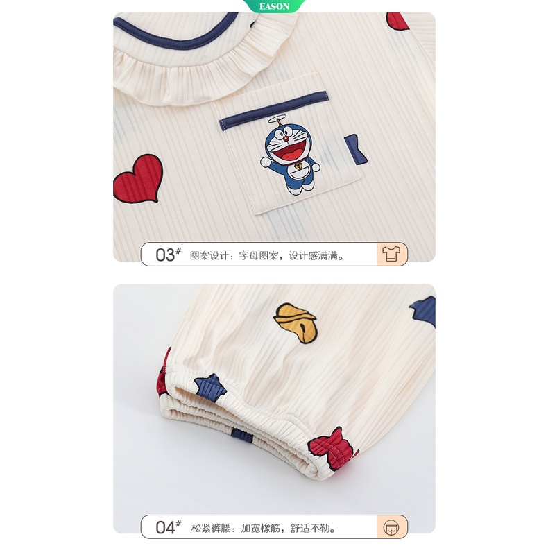 Bộ Đồ Ngủ Tay Ngắn In Hình Doraemon Dễ Thương Dành Cho Nữ WT331