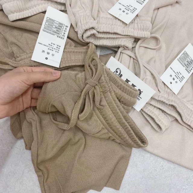 Quần ống rộng culottes tăm dài 95cm siêu Hot