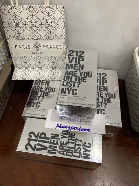 Nước hoa 212 vip men 100ml fulp seal | Thế Giới Skin Care