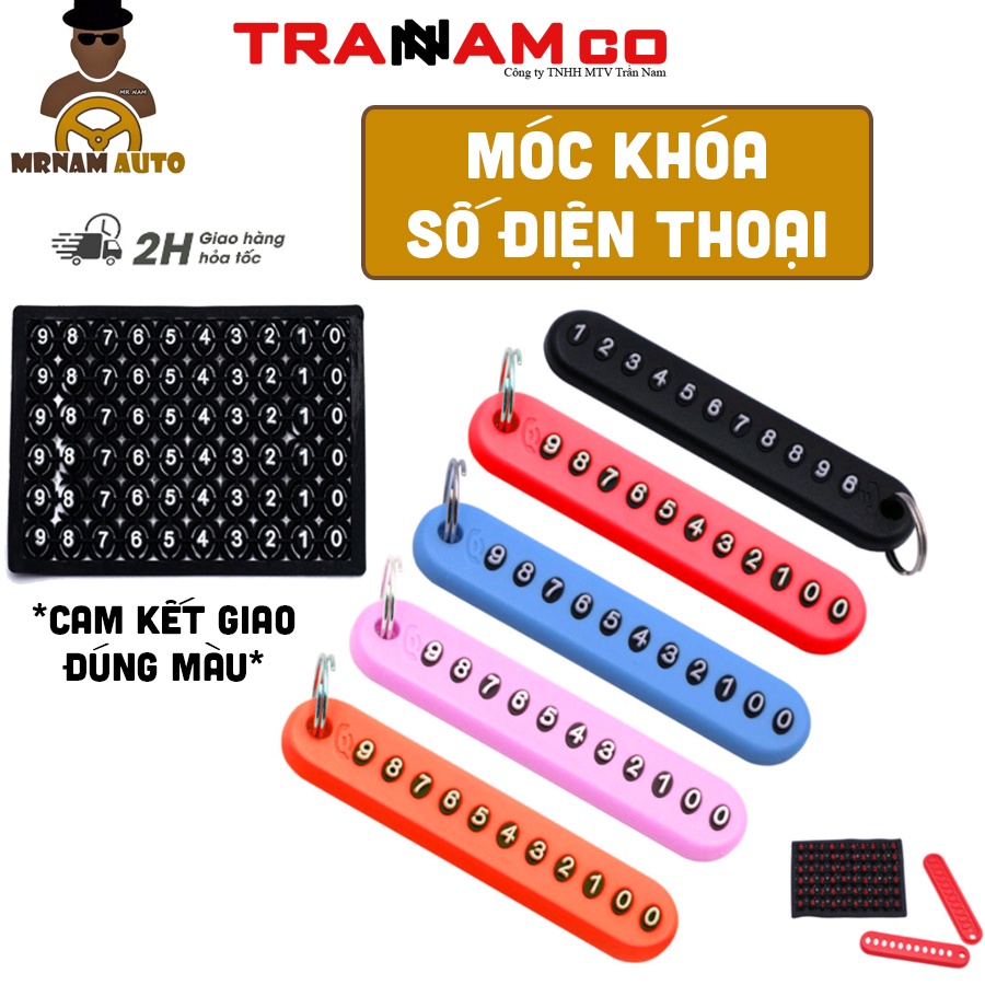 (Giao hỏa tốc)MÓC KHÓA SỐ ĐIỆN THOẠI CHỐNG THẤT LẠC