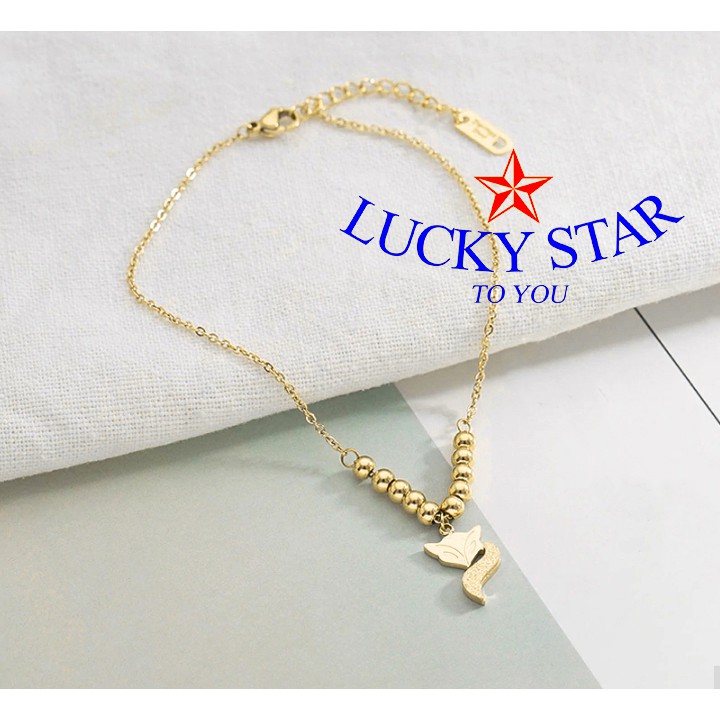 Lắc chân cáo hồ ly hạt bi trong nhỏ gợi cảm quyến rũ