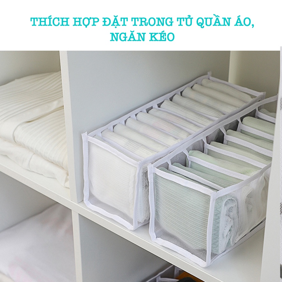 Hộp Đựng Đồ Lót, Quần Áo Chia Ngăn Để Ngăn Kéo, Tủ Quần Áo Siêu Gọn P007