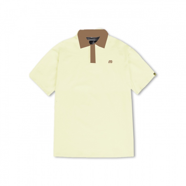 Áo polo form rộng unisex- Polo Latte Cream