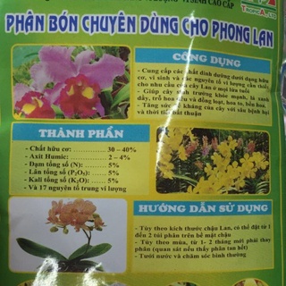 PHÂN BÓN CHUYÊN DÙNG CHO PHONG LAN  TAN CHẬM - Gói 30 túi  (dạng túi đặt gốc) -Cung cấp các chất dinh dưỡng dạng hữu cơ