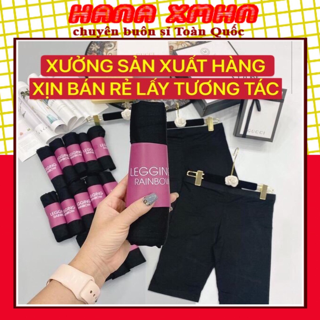 [Mã FAMAYWA2 giảm 10K đơn 50K] [BÁN SỈ] Quần Legging Lửng Nữ - Quần Legging Nữ Phối Áo Phông Nữ Siêu Xinh Hot Trendy