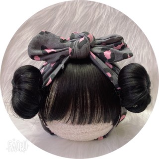 Mũ turban gắn tóc cho bé yêu