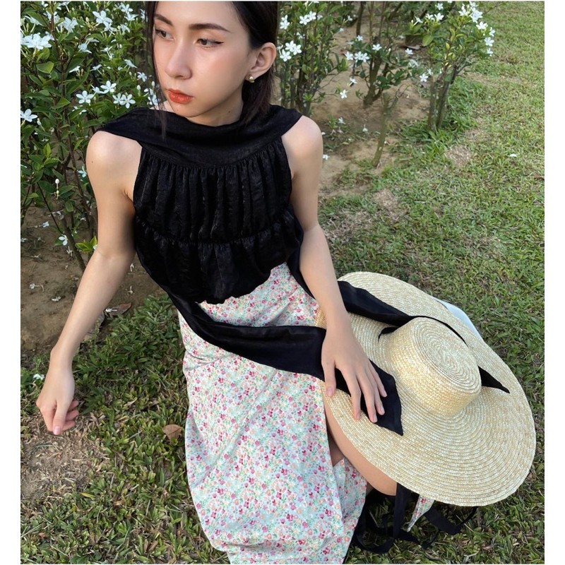 Áo croptop cột dây ORM Top By Gum