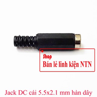 Jack DC cái 5.5x2.1mm hàn dây