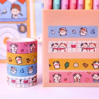 Set chiết washi tape bò sữa