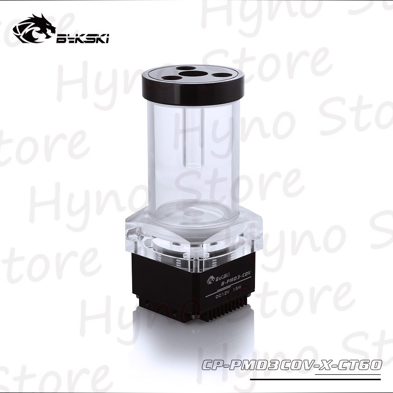 Bơm Bykski DDC COV 15w Kèm tank OD60 độ dài các loại Tản nhiệt nước custom - Hyno Store