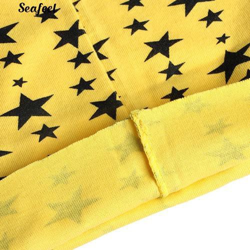 Khăn choàng cổ bằng cotton có in họa tiết sao nhiều màu sắc đầy năng động dành cho các bé trai