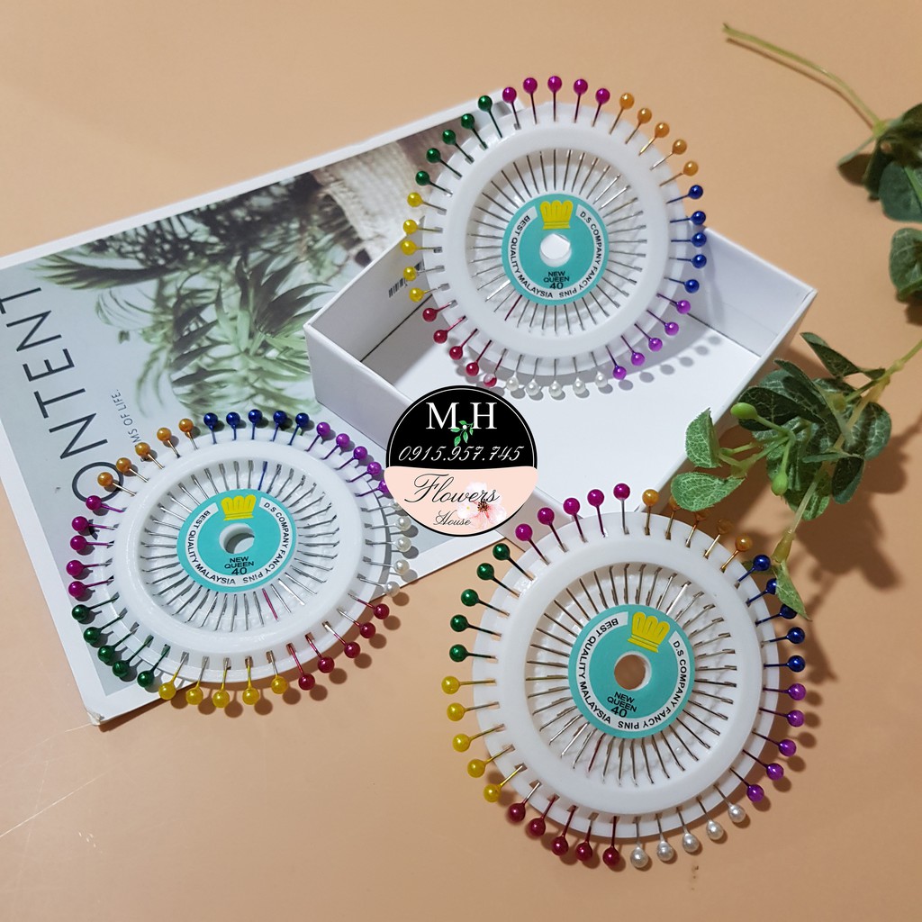 Ghim cố định vải may mặc, ghim nút, ghim mũ