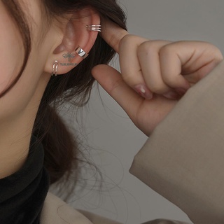 Khuyên tai bạc nữ TLEE kẹp vành set 3 mẫu basic TLEE JEWELRY B0116
