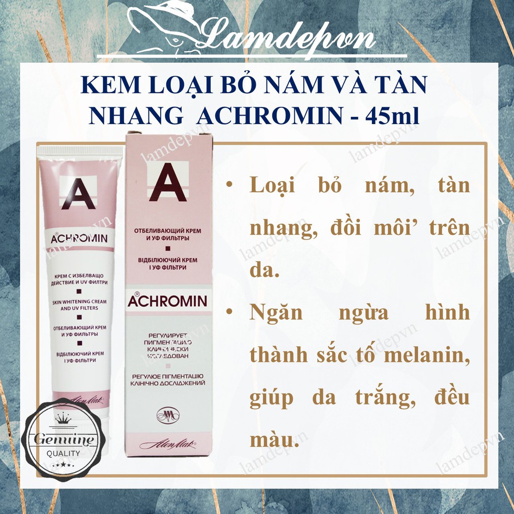 Kem Loại bỏ Nám Tàn Nhang Achromin 45ml