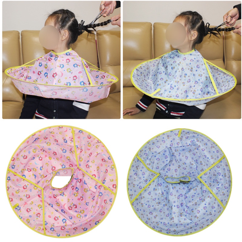 Phim hoạt hình in cho trẻ em người già Yếm cắt tóc cho trẻ sơ sinh và trẻ em Yếm cắt tóc MY0050