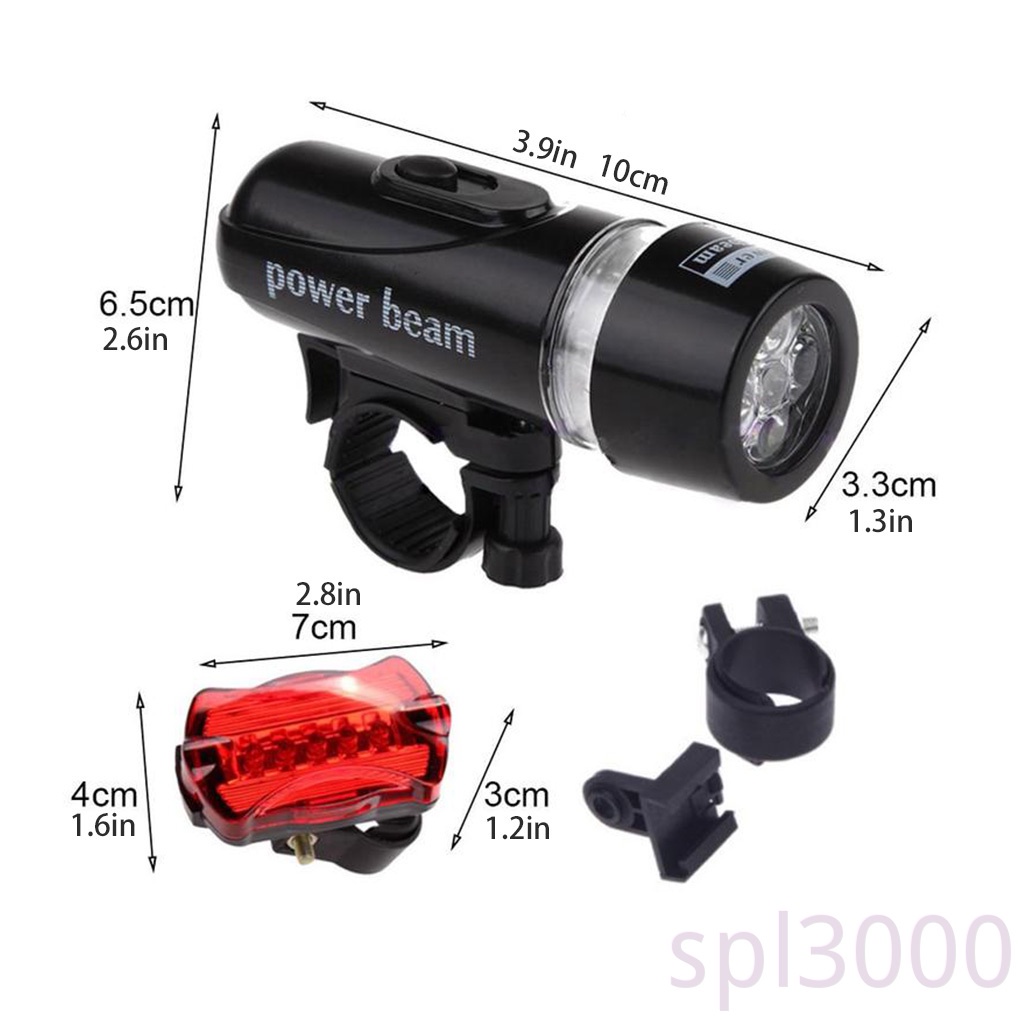 Bộ đèn pha và đèn hậu cho xe đạp