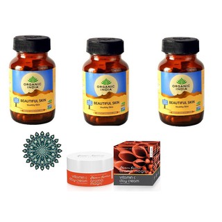 COmbo đẹp da viên thảo dược kem dưỡng da vitamin C
