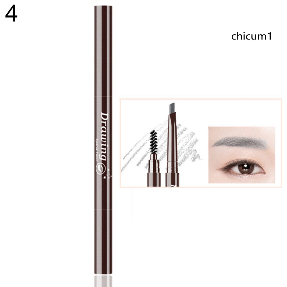 Chì Kẻ Mày Dạng Vặn Có Đầu Cọ Chải Trang Điểm Lông Mày Không Nhòe