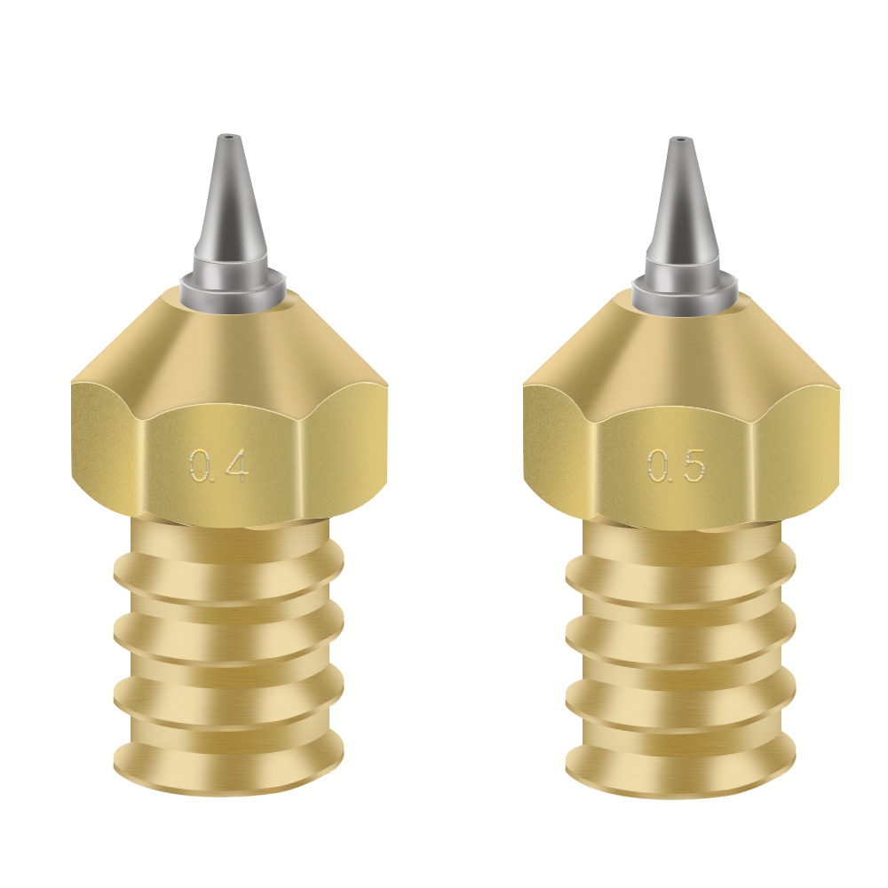Đầu Phun Sơn 3D 0.2/0.3/0.5mm Kèm Vòi Cho V6 Hotend 1.75mm