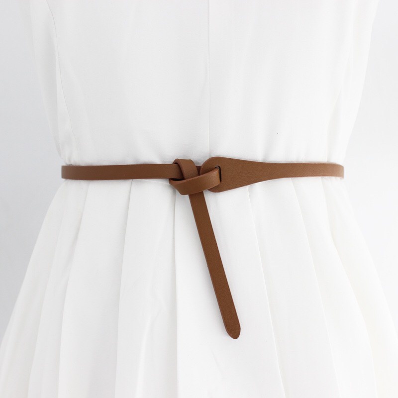 Đai váy áo da bản nhỏ 0.9cm xinh xắn - Dây nịt áo váy nhỏ da đẹp cá tính