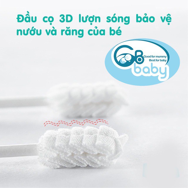 Rơ lưỡi GB baby tưa lưỡi gạc dạng que vệ sinh cho bé 30 pcs chính hãng 2X MART