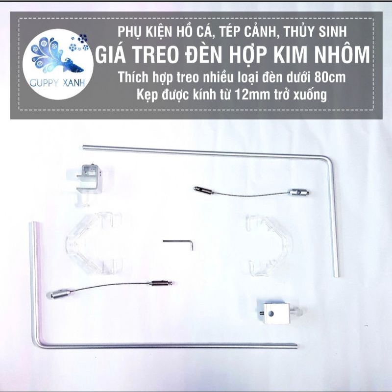 Giá treo đèn thủy sinh bằng hợp kim nhôm - Nhỏ gọn thẩm mỹ thích hợp treo đèn cho các hồ dưới 1m