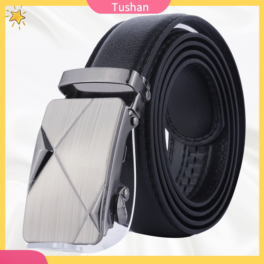 Thắt lưng giả da màu trơn thời trang cho nam