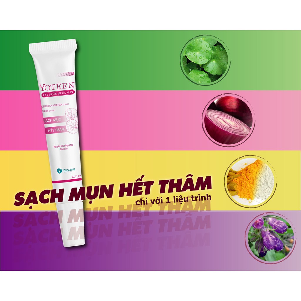 Gel mụn thâm Yoteen hiệu quả sau 2 tuần