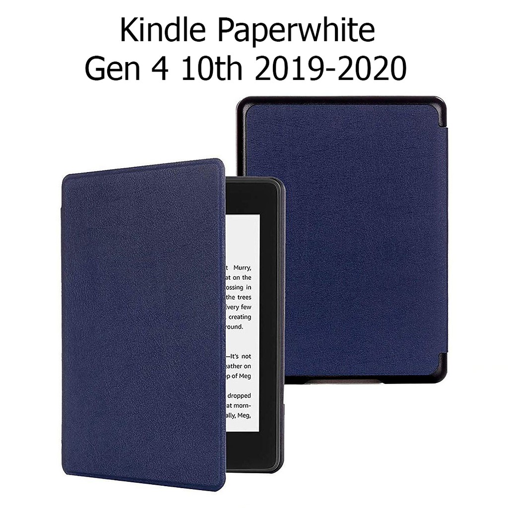 Bao Da Cover Cho Máy Đọc Sách Kindle Paperwhite Gen 4 10th 2019-2020 Vân Da