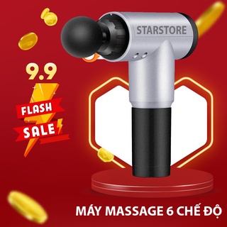 Máy đấm lưng - Máy massage cầm tay 6 chế độ mát xa cổ vai gáy đánh tan mỡ bụng dễ dàng mang theo