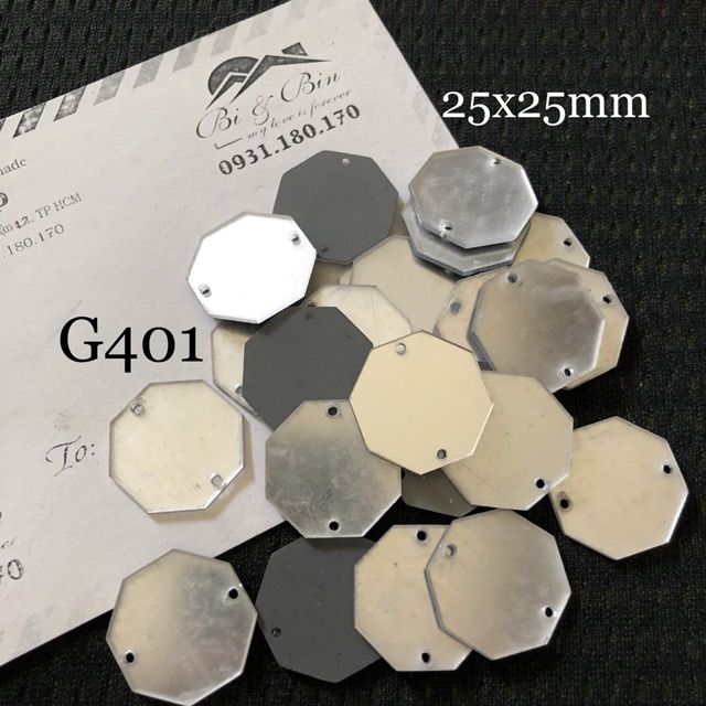 (G3-4) Gói 100 Viên Đá Gương Đính Kết Cao Cấp