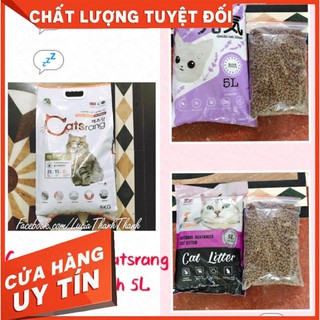 Combo 1 kg catsrang + cát vệ sinh petland/happycat 5l/ cát nhật 8l